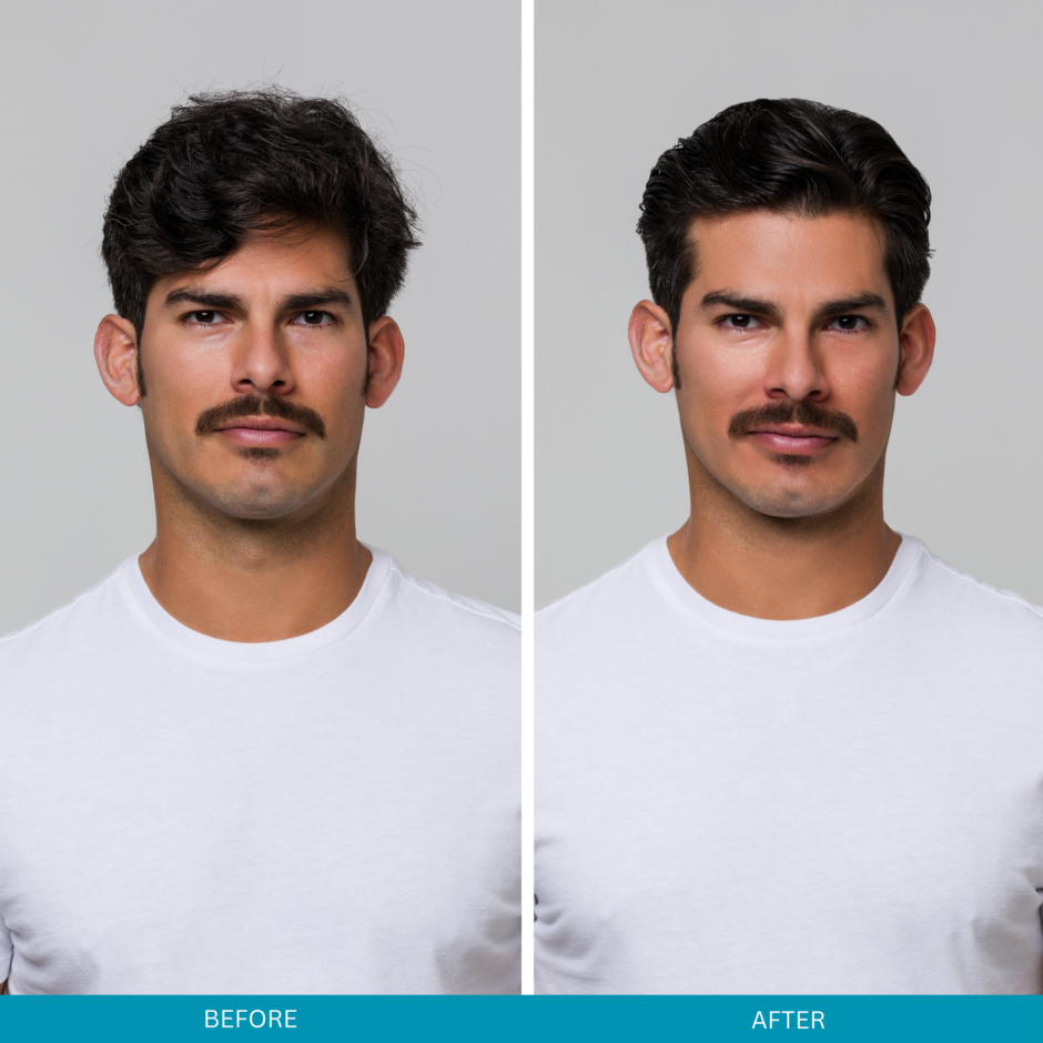 Before and After Mode Styling Gel