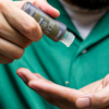 Man applying Beard Oil