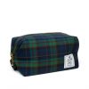 Johnny B. blue and green Plaid Dopp Bag