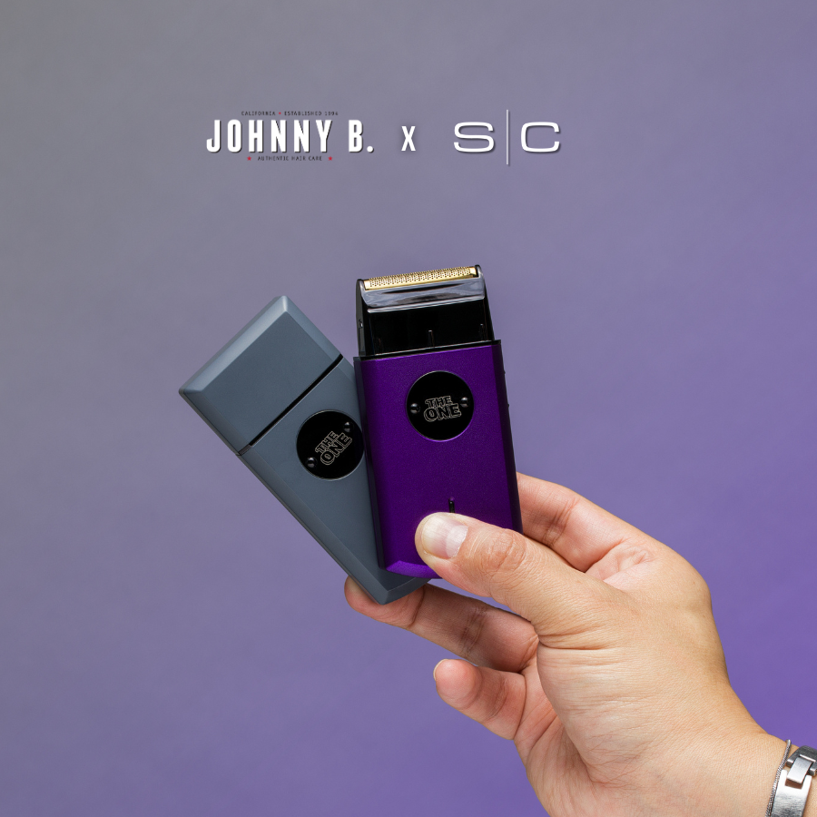 The One Shaver, gray and purple