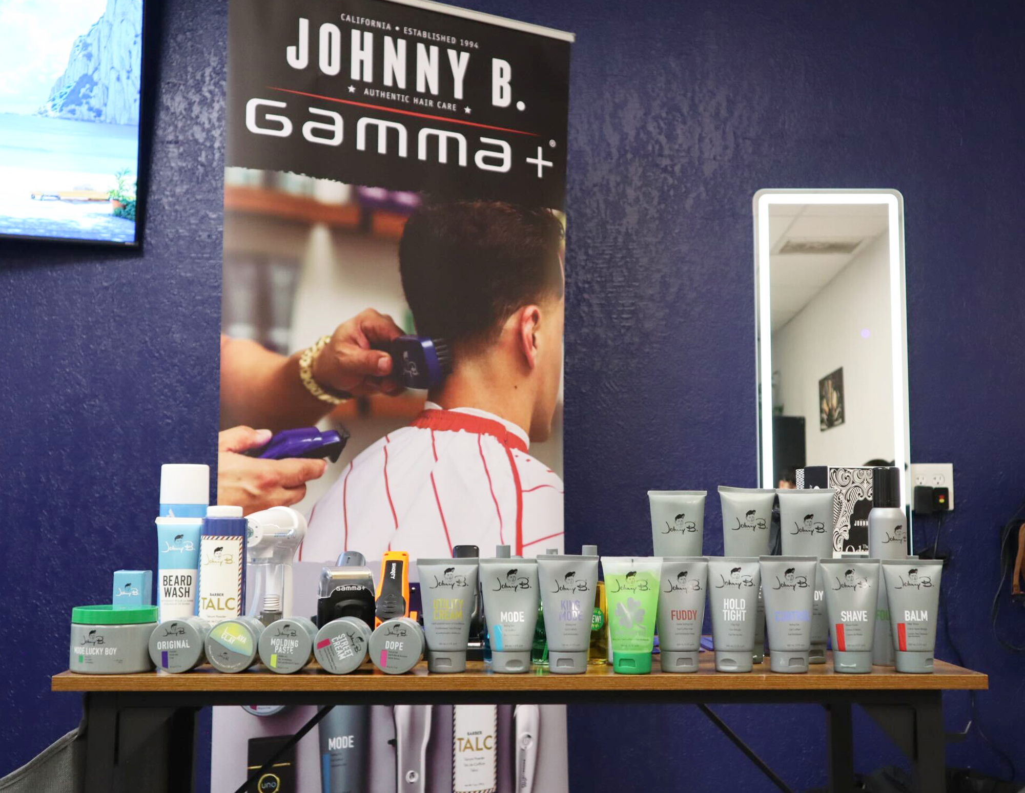 Johnny B. class at barber school
